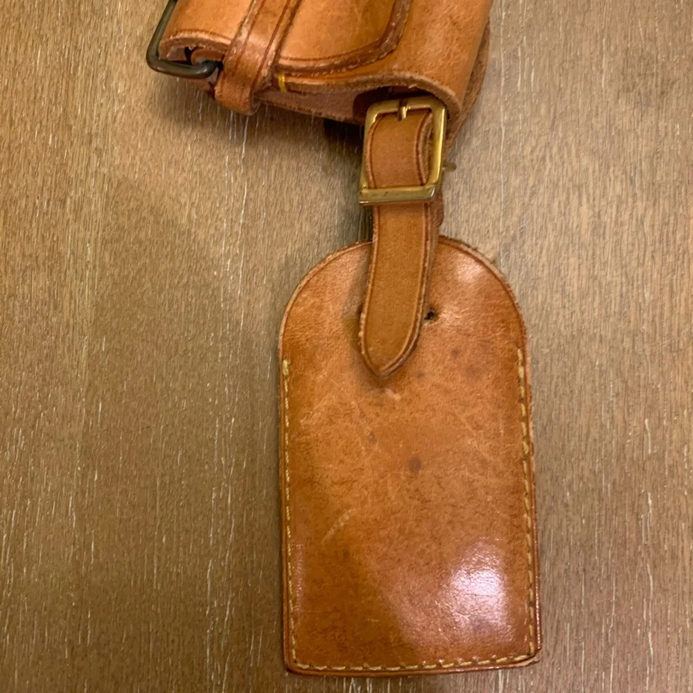 Authentic Louis Vuitton Luggage Name Tag and Poignet